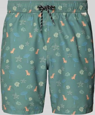 Blend Badeshorts mit Eingrifftaschen Modell BHRINGWAR MINI in Oliv, Gr&ouml;&szlig;e XXL