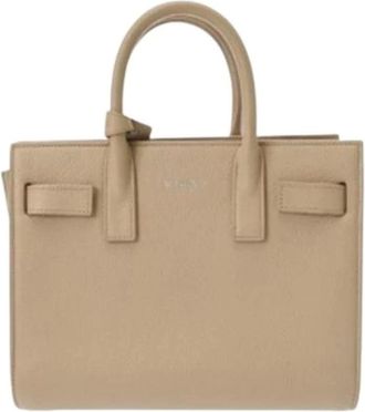 Saint Laurent Pre-owned Handbags, female, Beige, Size: ONE SIZE Pre-owned Vintage Handbag