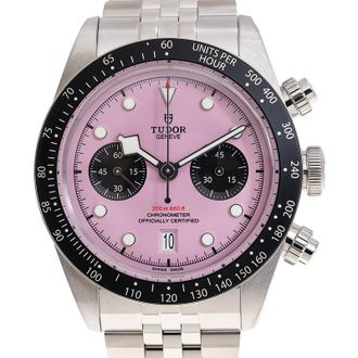 Tudor Black Bay Chronograph Automatic Chronometer Pink Dial Mens Watch M79360N-0019