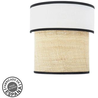 Fabrilamp Aplique Camboya 1xe27 Blanco/natural 30x30x15cm