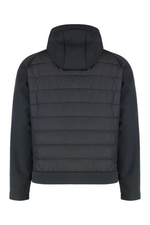 Paul & Shark Mens Technical Hooded Waterproof Jacket Black Shell: Polyester Raincoats Coat