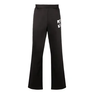 Off-white Mens Off-White FW22 Casual Arrow Pattern Sports Pants/Trousers/Joggers Black OMCJ018C99FAB0021001
