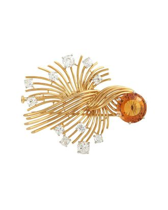 Chaumet 18K Citrine Brooch (Authentic Pre-Loved)