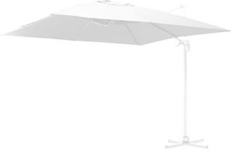 Vacchetti Paraguas De Aluminio Con Poste Lateral Blanco 3x4 M