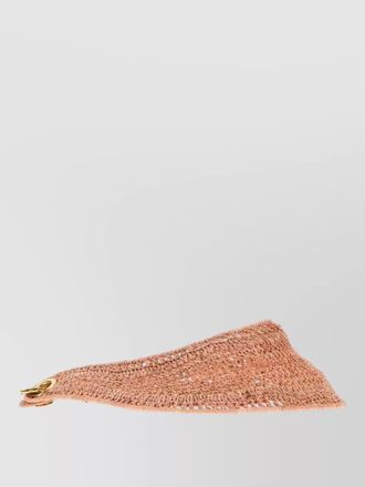 Chlo&eacute; raffia visor