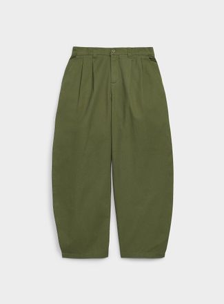 Djab Mens Pleated barrel chinos Loose tapered fit