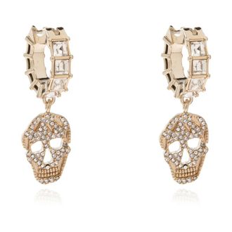 Alexander McQueen Alexander McQueen, Earrings, female, Yellow, Size: ONE SIZE Earrings with shimmering crystals