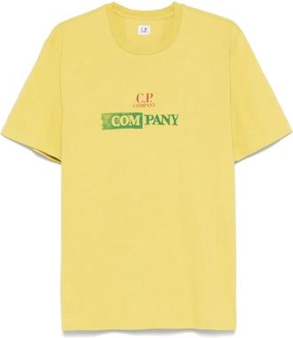 C.P. Company Hombre, Camisetas, Amarillo, Talla: L