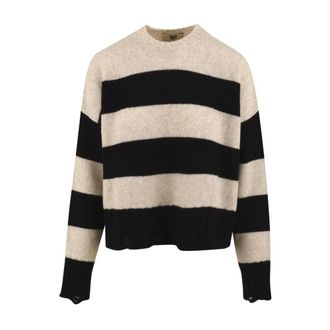 Aniye By Round-neck Knitwear, female, Multicolor, M, Aly Cropped Jumper
