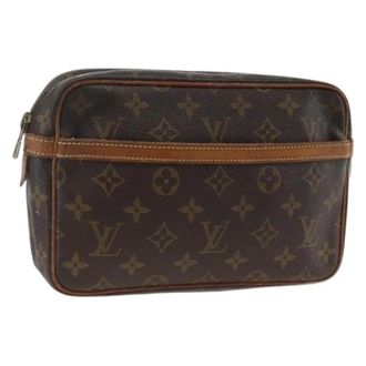 Louis Vuitton Pre-owned Clutch - Dames - Pre-owned - Bruin - Maat: ONE Size Leer