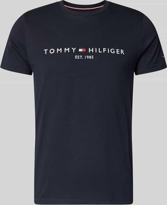 Tommy Hilfiger T-Shirt aus Bio-Baumwolle in Marine, Größe XXXL