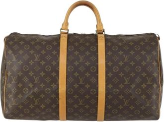 Louis Vuitton Pre-owned Weekend Bags, female, Brown, Size: ONE SIZE Pre-owned Keepall Travel Bag