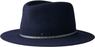 Maison Michel Andre rollabe wool felt fedora - unisex - Wool Felt - M - Blue