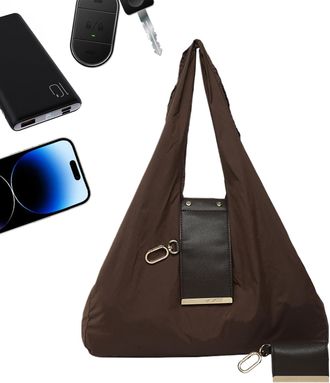 Generic Tote Purse,Foldable Pouch Trendy,Lightweight Expandable Key Ring Tote | for Women Girls Travel Shopping Outdoor School Office Work Beach Daily Picnic 