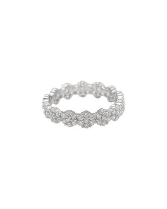Suzy Levian Silver Cz Stackable Ring