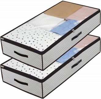 OEM Grandes Contenedores De Almacenamiento De 90 Litros Para Ropa Y Mantas Que Se Deslizan Debajo De La Cama