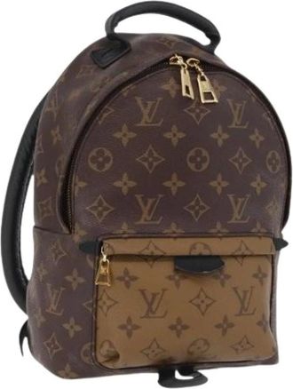 Louis Vuitton Pre-owned Monogram Reverse Rugzak - Dames - Pre-owned - Bruin - Maat: ONE Size Leer