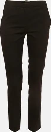 The Kooples Black Gabardine Straight Fit Trousers