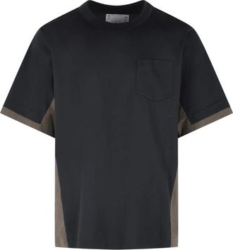 sacai Patch-pocket Stitch-detail T-shirt