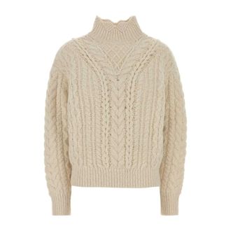 Isabel Marant Turtlenecks, female, White, Size: S Bolinea Sweater