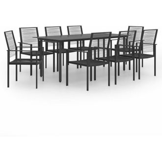 vidaXL Juego De Comedor De Jard&iacute;n 9 Piezas Vidaxl