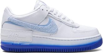 Nike Air Force 1 Shadow Racer Blue sneakers - women - Leather - 11 - White