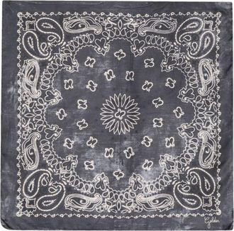Golden Goose Golden Foulard Paisley Print Silk