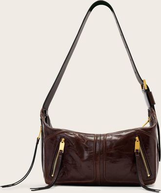 AllSaints Leather Jean Rey Leather Shoulder Bag, Size: One Size