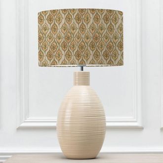 Voyage Maison Epona Table Lamp With Zephyr Eva Lampshade in Cream