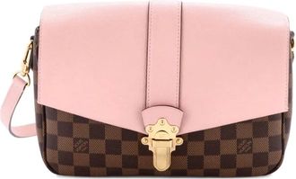 Louis Vuitton Clapton Damier leren PM crossbodytas - Bruin