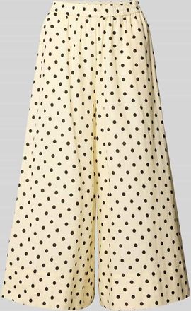 MY ESSENTIAL WARDROBE Culotte im Allover-Look Modell Nada in Ecru, Gr&ouml;&szlig;e 34