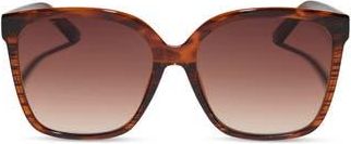 DIFF Eyewear Hazel 58mm Gradient Square Sunglasses in Mahogany Tortoise at Nordstrom Rack