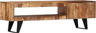 vidaXL TV Cabinet 55.1x11.8x15.7 Solid Sheesham Wood, 247980