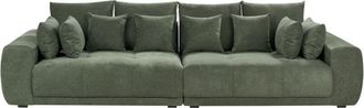 Beliani Sofa 4 Seater TORPO Chenille Dark Green