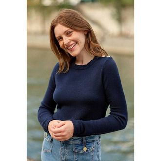 La petite &eacute;toile Trui met ronde hals, MINGO