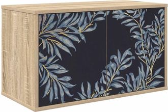 vidaXL Mueble De Tv Montado En La Pared Dokkum 69 X 33 X 40 Cm Vidaxl