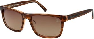 Timberland Brown Acetate Mens Sunglasses