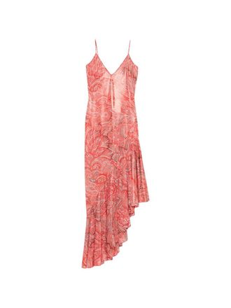 Etro Womens Printed Asymmetric Dress