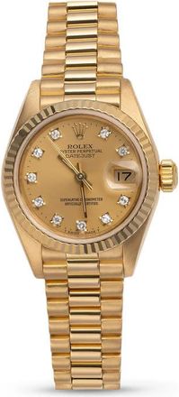 Rolex Pre-owned Rolex Datejust Automatic Chronometer Diamond Champagne Dial Ladies Watch 69178 CDP