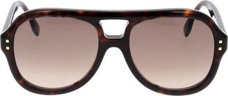 Fendi Five Sisters Aviator Zonnebril - unisex - Zonnebrillen - Bruin - ONE Size - Accessoires
