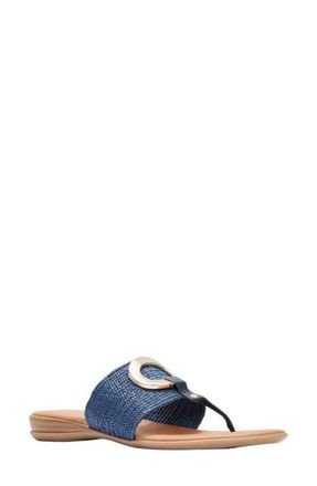 Andr&eacute; Assous Nixi Slide Sandal in Navy at Nordstrom, Size 10