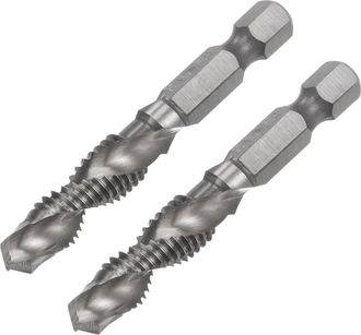 OEM Juego Combinado De Brocas Y Machos De Roscar De 30 Piezas, V&aacute;stago Hexagonal De 1/4, M8 X 1.25, Acero De Alta Velocidad 4341, Herramienta De Roscado C