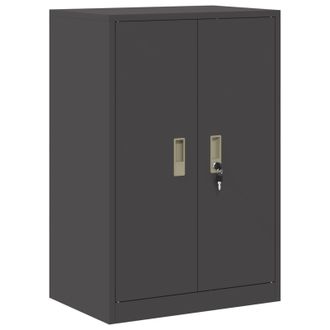 vidaXL Armario De Almacenamiento Negro 60 X 40 X 90 Cm Acero Vidaxl