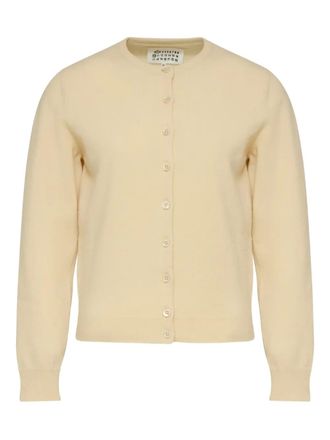 Maison Margiela virgin wool cardigan - women - Virgin Wool - M - Neutrals