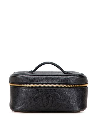 Chanel 1996-1997 CC Caviar vanity bag - women - Caviar Leather - One Size - Black