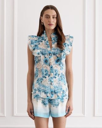 Aqua Blu Australia Aubrey Top in Dauphine at Nordstrom, Size X-Small