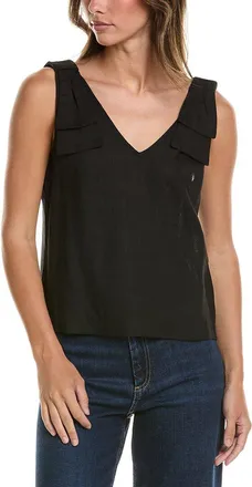 CeCe by Cynthia Steffe Cece Bow Strap Linen-Blend Tank