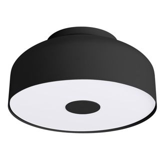 Sollux Lighting L&aacute;mpara de techo negro acero/pvc