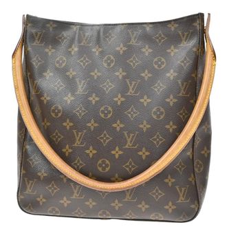 Louis Vuitton Looping Monogram Canvas Brown Canvas Handbag (Pre-Owned)