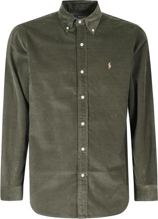 Polo Ralph Lauren Camicia in Corduroy 21W - - Shirts - Uomo - Verde - M